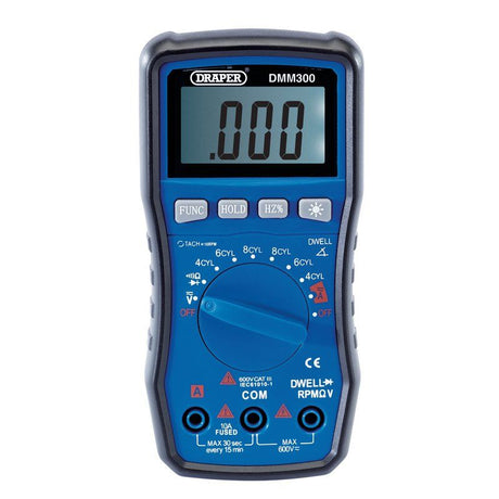 Draper DMM300 Automotive Digital Multimeter - (41821) - DR-41821 - Draper - Trade Counter Direct