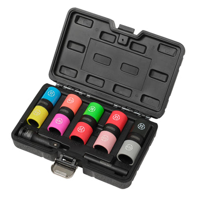 Draper Double Ended Wheel Nut Socket Set, 1/2" Sq. Dr. (7 Piece) - DR-02744 - Draper - Trade Counter Direct