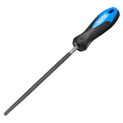 DR-00012 — Soft Grip Engineers Round File and Handle, 150mm
