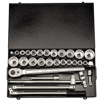 DR-00335 — Elora Metric and Imperial Socket Set, 3/4" Sq. Dr. (31 Piece)