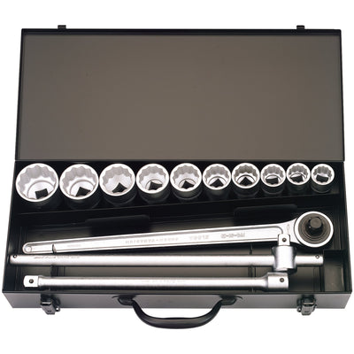 DR-00385 — Elora Metric Socket Set, 3/4" Sq. Dr. (13 Piece)