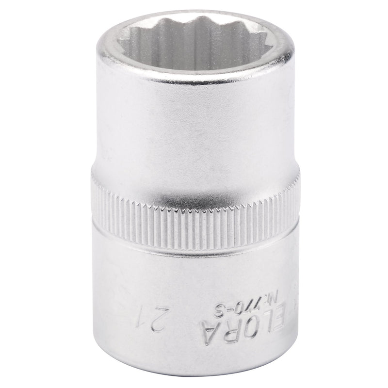Elora Bi-Hexagon Socket, 3/4" Sq. Dr., 21mm