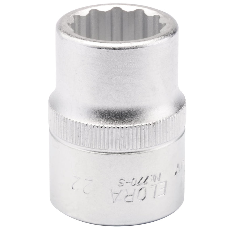 Elora Bi-Hexagon Socket, 3/4" Sq. Dr., 22mm