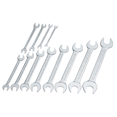 DR-01276 — Long Metric Open End Spanner Set (12 Piece)