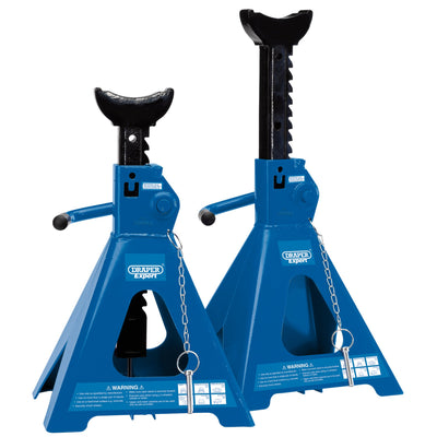DR-01814 — Draper Expert Pneumatic Rise Ratcheting Axle Stands, 5 Tonne (Pair)