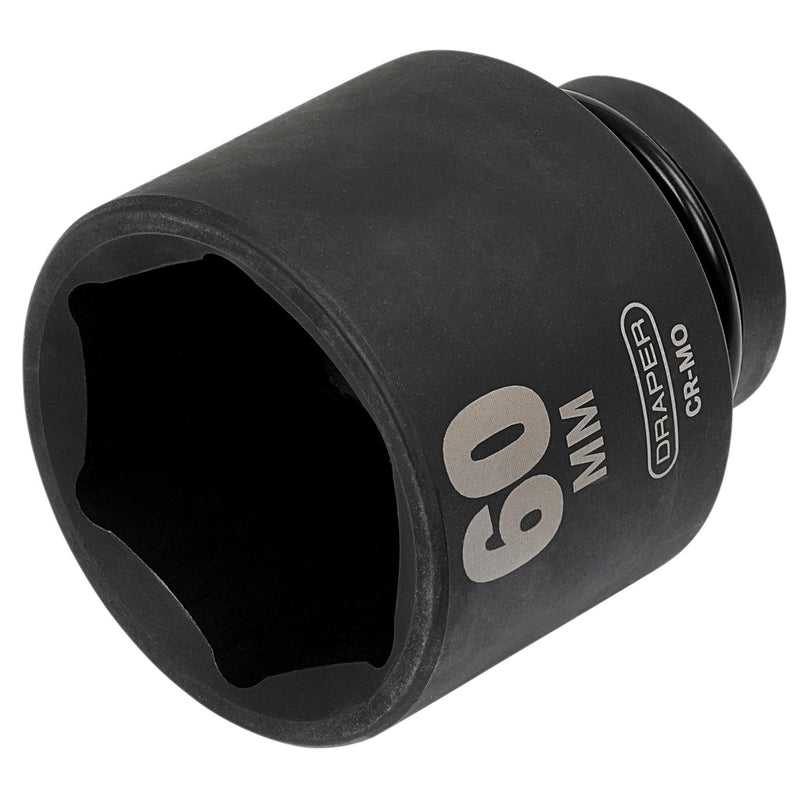 Draper HI-TORQ® 6 Point Deep Impact Socket, 1" Sq. Dr., 60mm