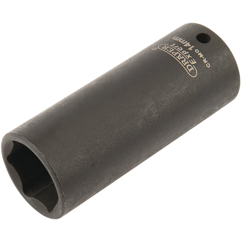 DR-05192 — Draper HI-TORQ® 6 Point Deep Impact Socket, 1/4" Sq. Dr., 14mm