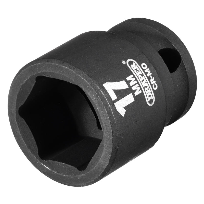 DR-06877 — Draper HI-TORQ® 6 Point Impact Socket, 3/8" Sq. Dr., 17mm