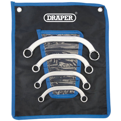 DR-07210 — Draper HI-TORQ® Half Moon Obstruction Ring Spanner Set (4 Piece)