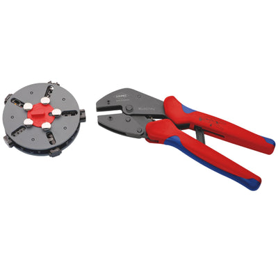 DR-07992 — KNIPEX 97 33 02 MultiCrimp® Lever Action Crimping Pliers, 0.5 — 6.0 mm² Capacity, 250mm