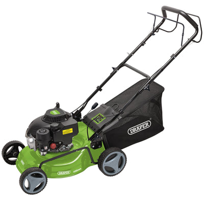 DR-08671 — Steel Deck Petrol Lawn Mower, 410mm, 132cc/3.3HP