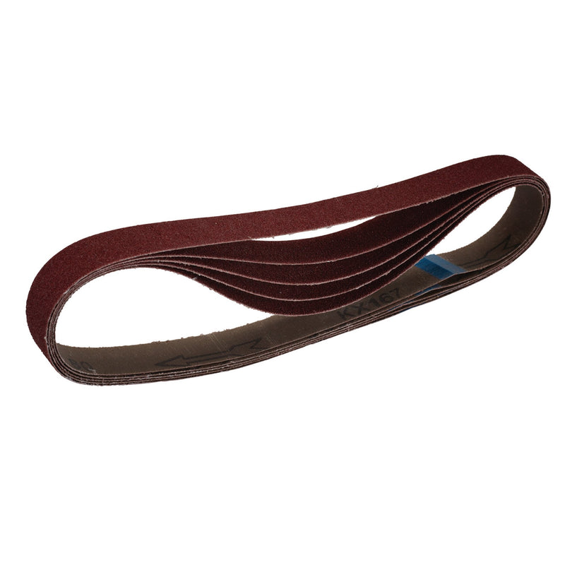 DR-08695 — Cloth Sanding Belt, 25 x 762mm, 80 Grit (Pack of 5)