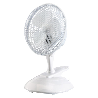DR-08710 — 230V Clip-On Desk Fan, 6"/150mm, 15W