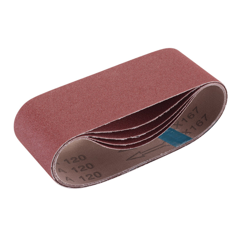 DR-09235 — Cloth Sanding Belt, 75 x 457mm, 120 Grit (Pack of 5)