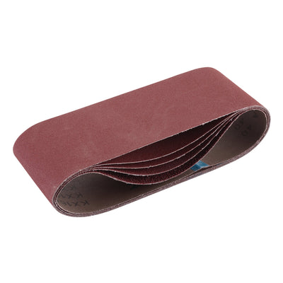 DR-09258 — Cloth Sanding Belt, 100 x 610mm, Assorted Grit (Pack of 5)