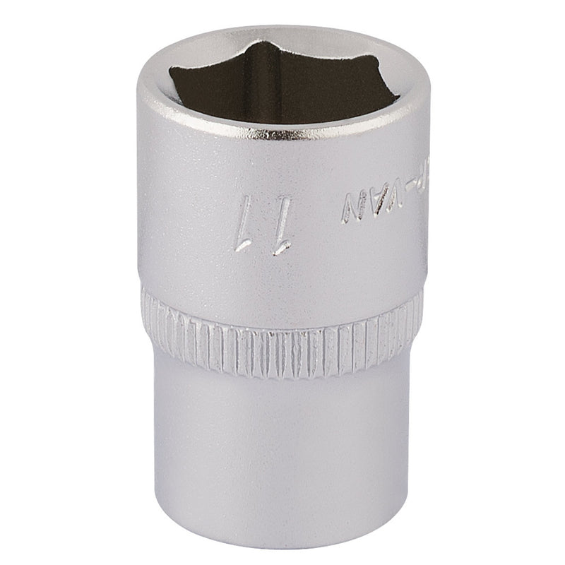 DR-11100 — Elora Hexagon Socket, 1/4" Sq. Dr., 11mm