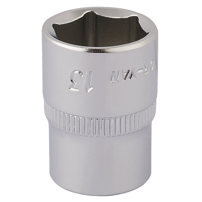 DR-11102 — Elora Hexagon Socket, 1/4" Sq. Dr., 13mm