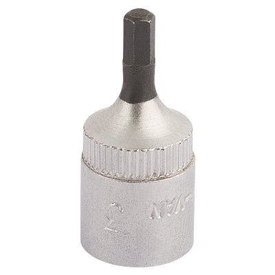 DR-11124 — Elora Hexagon Screwdriver Socket, 1/4" Sq. Dr., 3mm