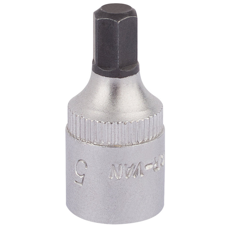 DR-11126 — Elora Hexagon Screwdriver Socket, 1/4" Sq. Dr., 5mm