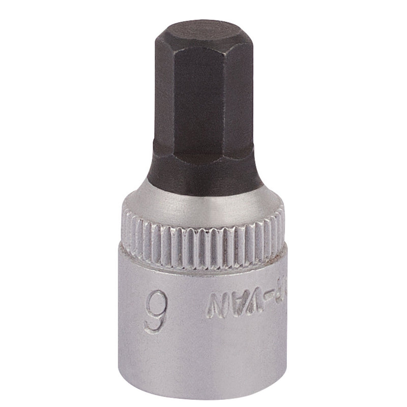 DR-11127 — Elora Hexagon Screwdriver Socket, 1/4" Sq. Dr., 6mm