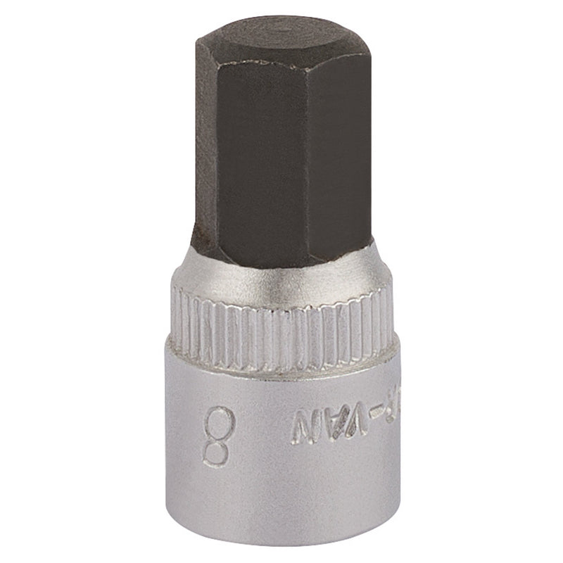 DR-11128 — Elora Hexagon Screwdriver Socket, 1/4" Sq. Dr., 8mm