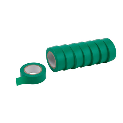DR-11914 — Draper Expert Insulation Tape to BSEN60454/Type2, 10m x 19mm, Green (Pack of 8)