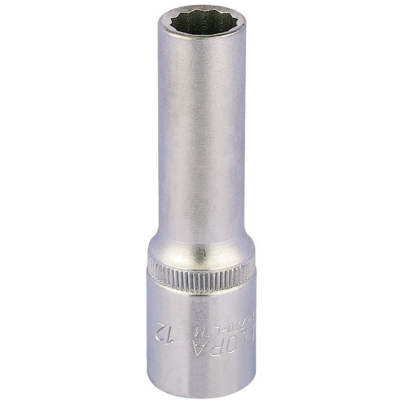 DR-11932 — Elora Deep Bi-Hexagon Socket, 1/2" Sq. Dr., 12mm