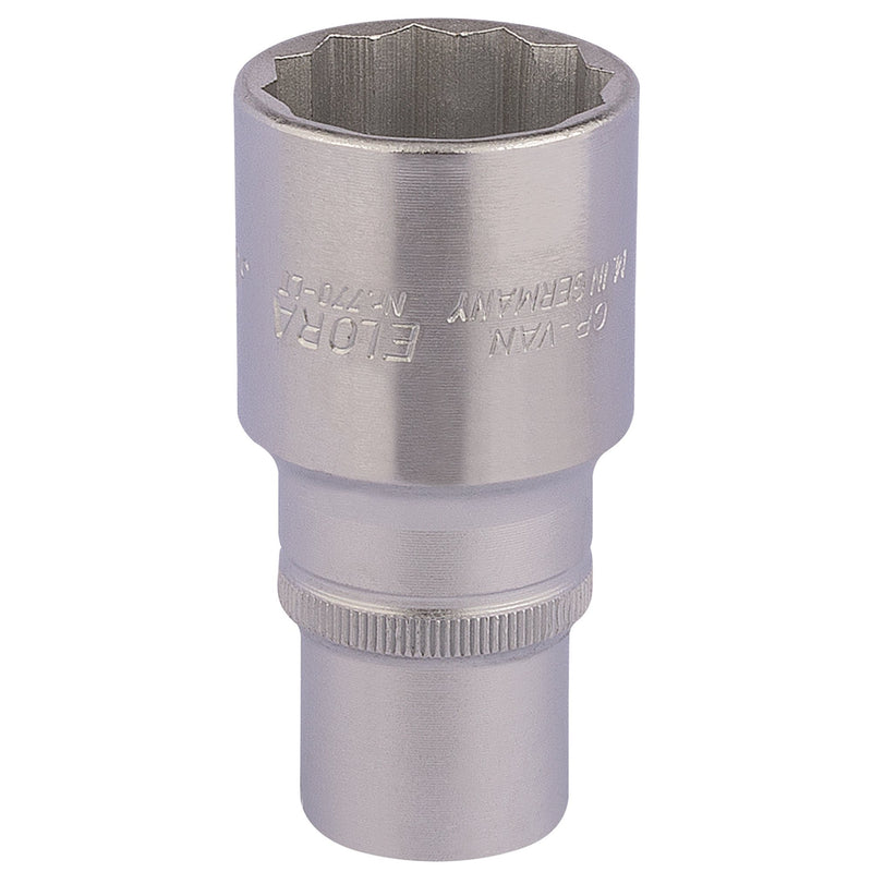 DR-11939 — Elora Deep Bi-Hexagon Socket, 1/2" Sq. Dr., 30mm