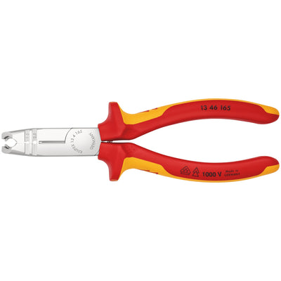 DR-14738 — KNIPEX 13 46 165 SB VDE Stripping Pliers, 165mm
