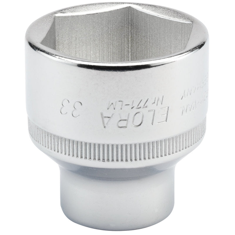 DR-15322 — Elora Hexagon Socket, 1/2" Sq. Dr., 33mm (Sold Loose)