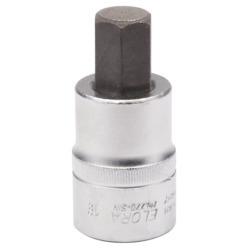 DR-15554 — Elora Hexagon Screwdriver Socket, 3/4" Sq. Dr., 19mm