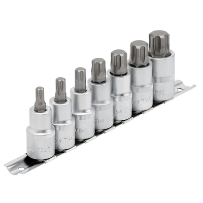 DR-16341 — Draper Expert TX-STAR® Plus Socket Bit Set, 1/2" Sq. Dr., 55mm (7 Piece)