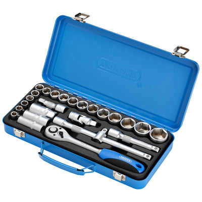 DR-16368 — Metric Socket Set, 1/2" Sq. Dr. (26 Piece)