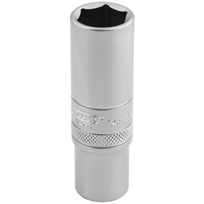 DR-16582 — Draper Expert 6 Point Metric Deep Socket, 3/8" Sq. Dr., 14mm