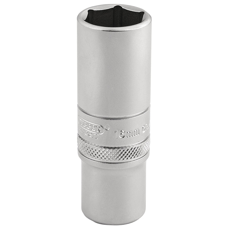 DR-16584 — Draper Expert 6 Point Metric Deep Socket, 3/8" Sq. Dr., 16mm