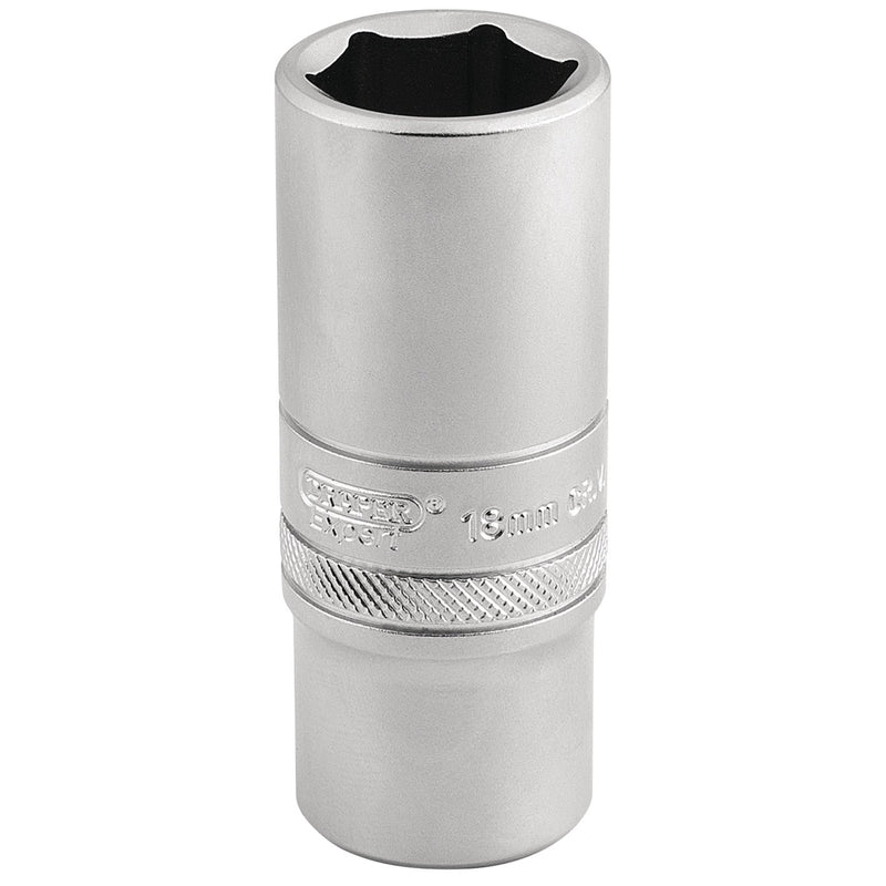 DR-16586 — Draper Expert 6 Point Metric Deep Socket, 3/8" Sq. Dr., 19mm