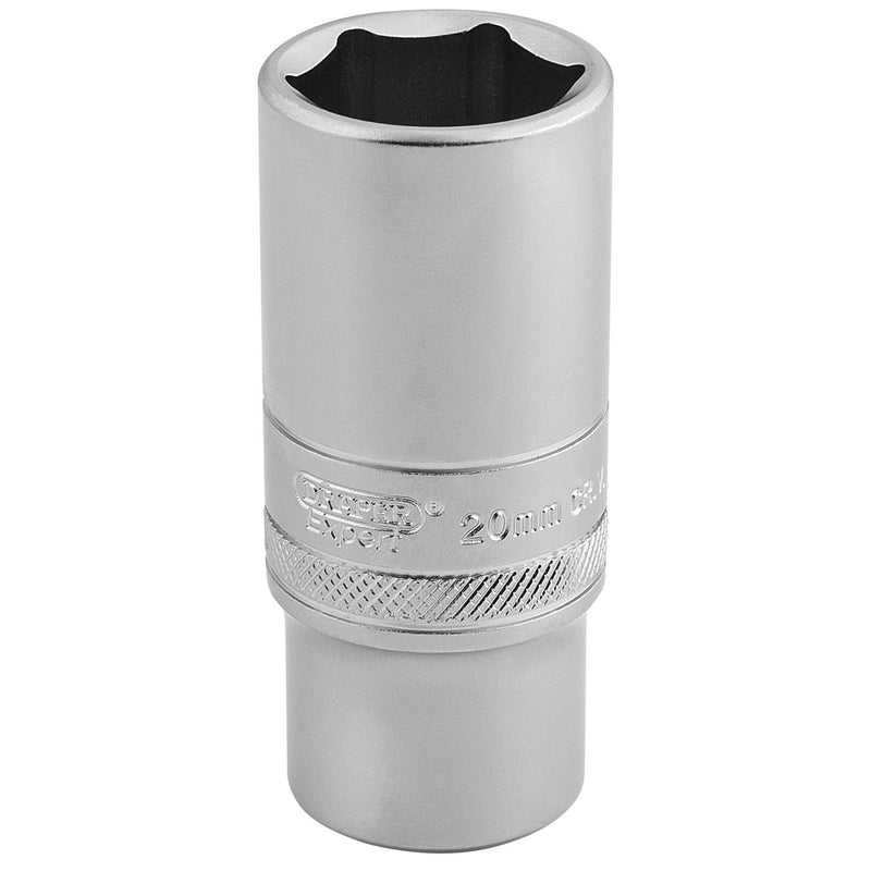 DR-16587 — Draper Expert 6 Point Metric Deep Socket, 3/8" Sq. Dr., 20mm