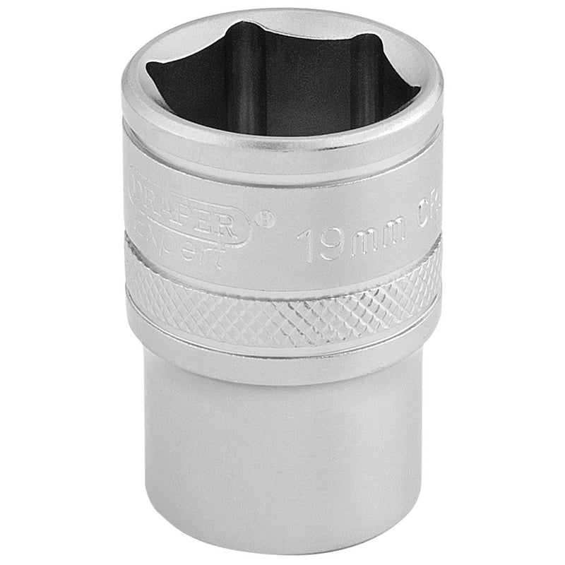 DR-16609 — Draper Expert 6 Point Metric Socket, 1/2" Sq. Dr., 19mm