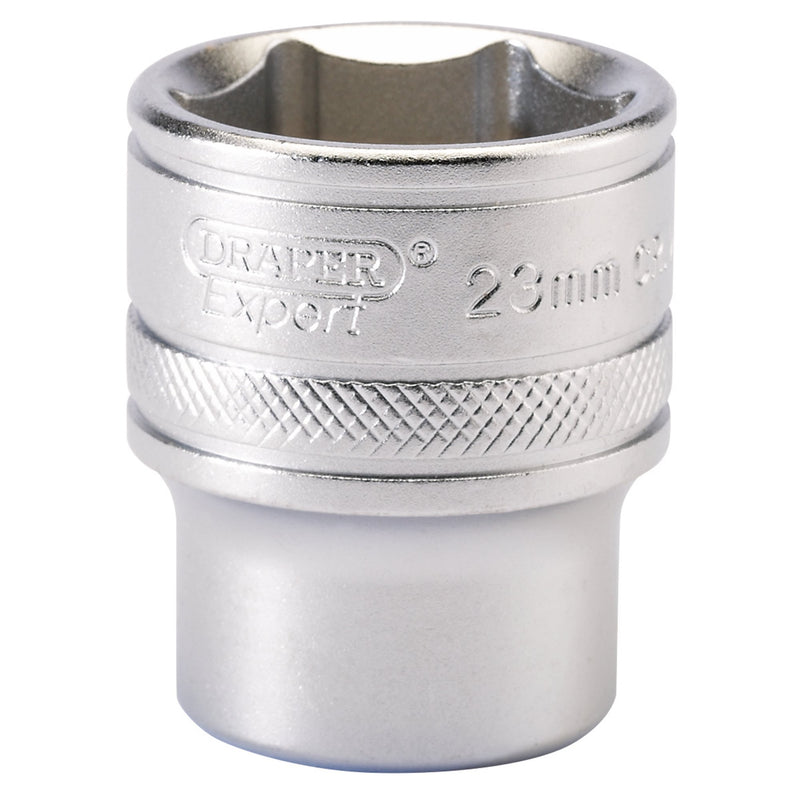 DR-16614 — Draper Expert 6 Point Metric Socket, 1/2" Sq. Dr., 23mm