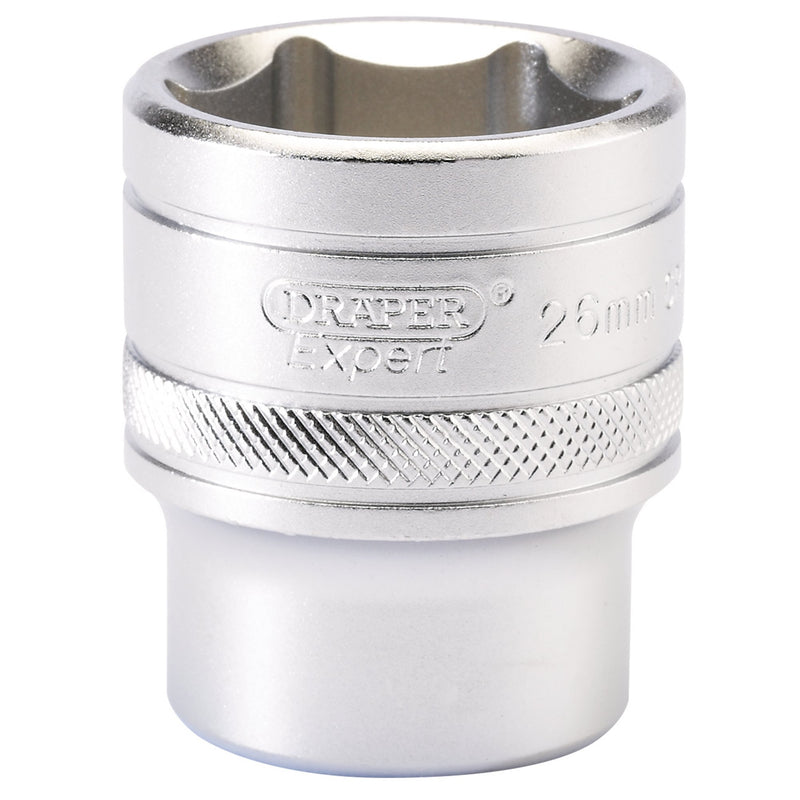 DR-16617 — Draper Expert 6 Point Metric Socket, 1/2" Sq. Dr., 26mm