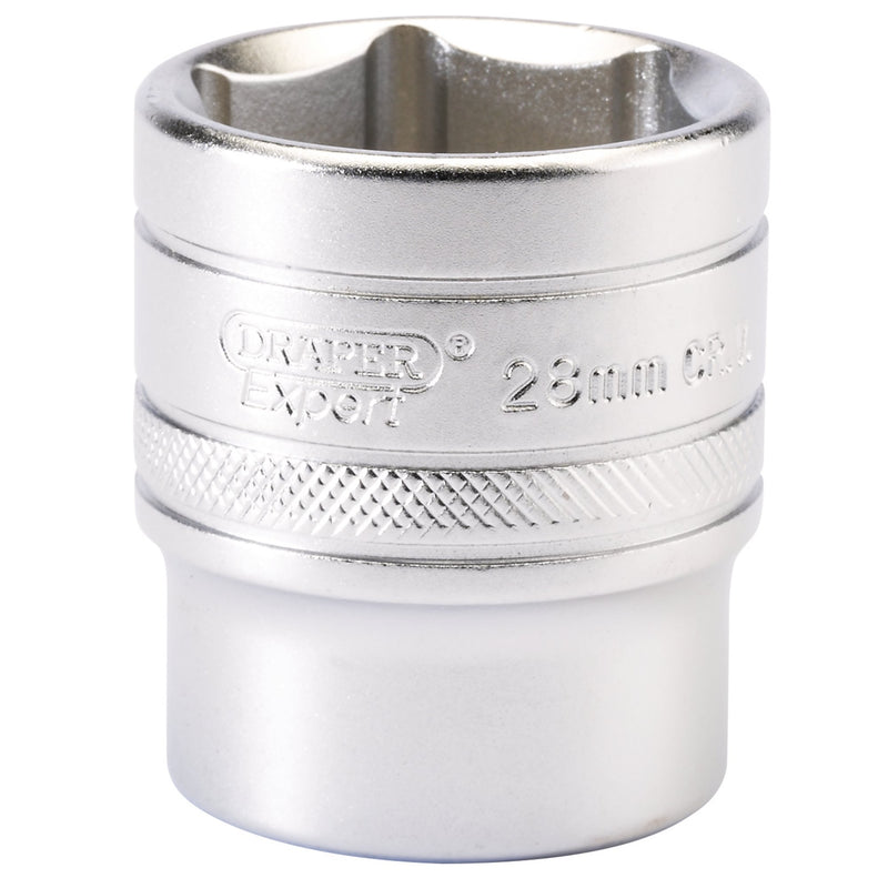 DR-16619 — Draper Expert 6 Point Metric Socket, 1/2" Sq. Dr., 28mm
