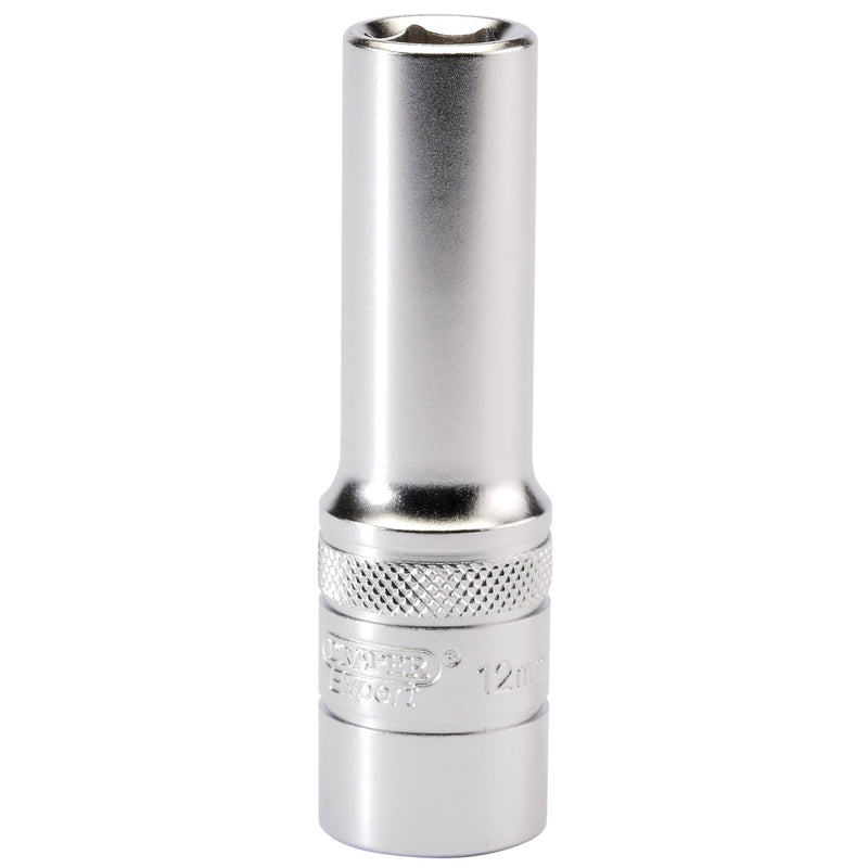 DR-16643 — Draper Expert 6 Point Metric Deep Socket, 1/2" Sq. Dr., 12mm