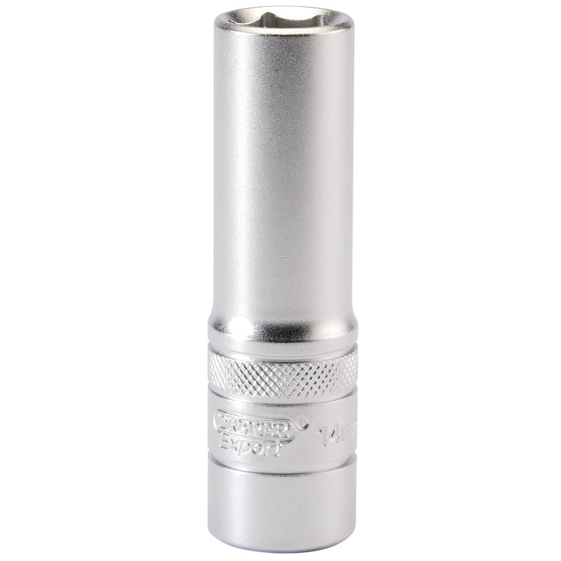 DR-16647 — Draper Expert 6 Point Metric Deep Socket, 1/2" Sq. Dr., 14mm