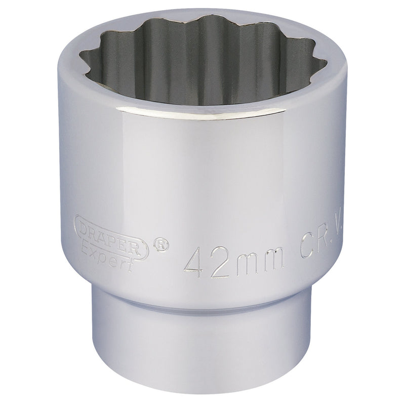 DR-16705 — Draper Expert 12 Point Socket, 3/4" Sq. Dr., 42mm