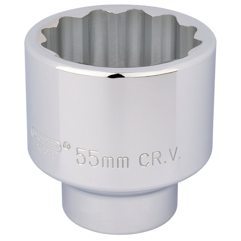 DR-16708 — Draper Expert 12 Point Socket, 3/4" Sq. Dr., 55mm