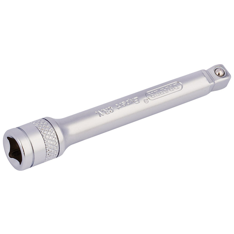 DR-16721 — Draper Expert Wobble Extension Bar, 1/4" Sq. Dr., 75mm, Micro Satin Chrome