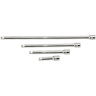 DR-16766 — Draper Expert Wobble Extension Bar Set, 1/4" Sq. Dr., Micro Satin Chrome (4 Piece)