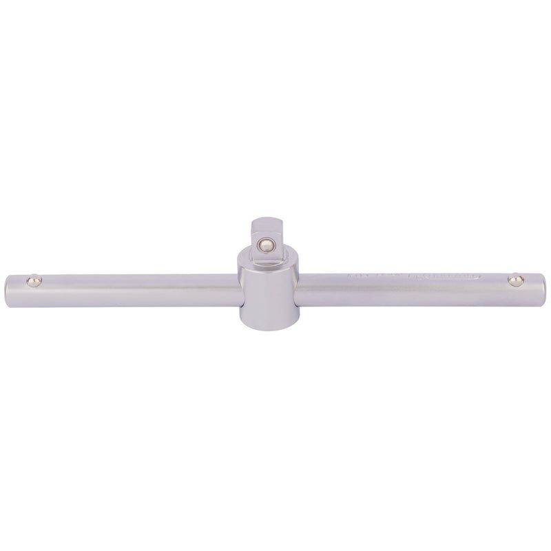 DR-16788 — Draper Expert Satin Chrome Sliding T Bar, 3/8" Sq. Dr.