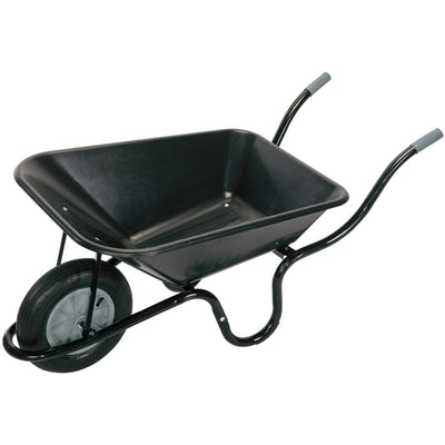 DR-17993 — Heavy Duty Plastic Tray Contractors Wheelbarrow, 85L