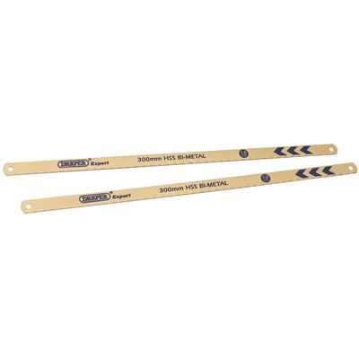 DR-19344 — Draper Expert Bi-Metal Hacksaw Blades, 2 x 300mm, 18tpi